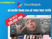 PlayTube,WeeWatch,website chia sẻ video,mạng chia sẻ video,chia sẻ code web chia sẻ video,code chia sẻ video